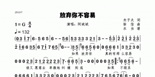 放弃你不容易