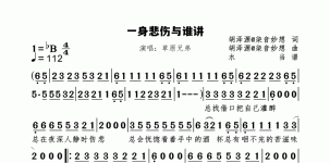 一身悲伤与谁讲