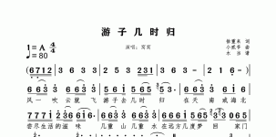 游子几时归