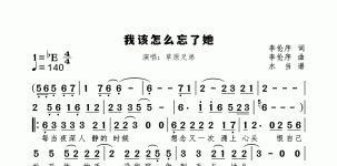 我该怎么忘了她