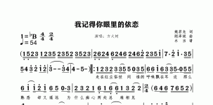 我记得你眼里的依恋