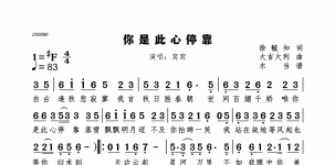 你是此心停靠