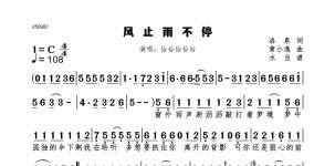 风止雨不停