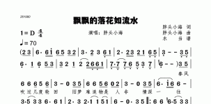 飘飘的落花如流水