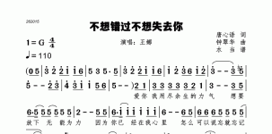不想错过不想失去你