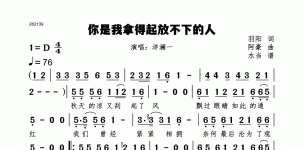 你是我拿得起放不下的人