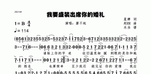 我要盛装出席你的婚礼