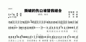撕破的伤口谁替我缝合