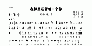 在梦里还留着一个你