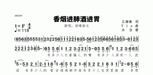 香烟进肺酒进胃