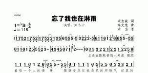 忘了我也在淋雨