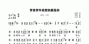 梦里梦外我想的都是你
