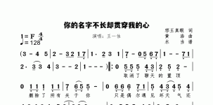你的名字不长却贯穿我的心