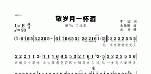 敬岁月一杯酒