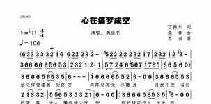 心在痛梦成空