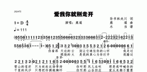 爱我你就别走开