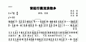 背起行囊流浪他乡