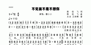 不见面不是不想你