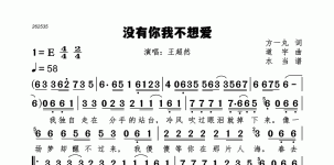 没有你我不想爱