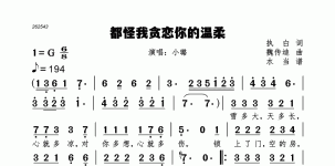 都怪我贪恋你的温柔