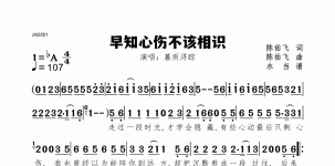 早知心伤不该相识