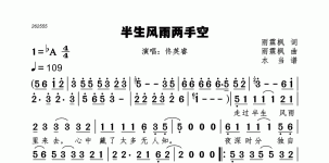 半生风雨两手空