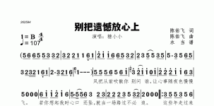 别把遗憾放心上