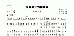 你要离开为何要来