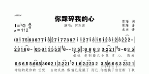 你踩碎我的心